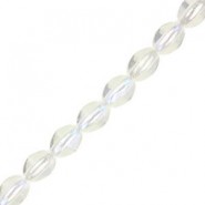 Czech Pinch beads 5x3mm Crystal ab 00030/28701